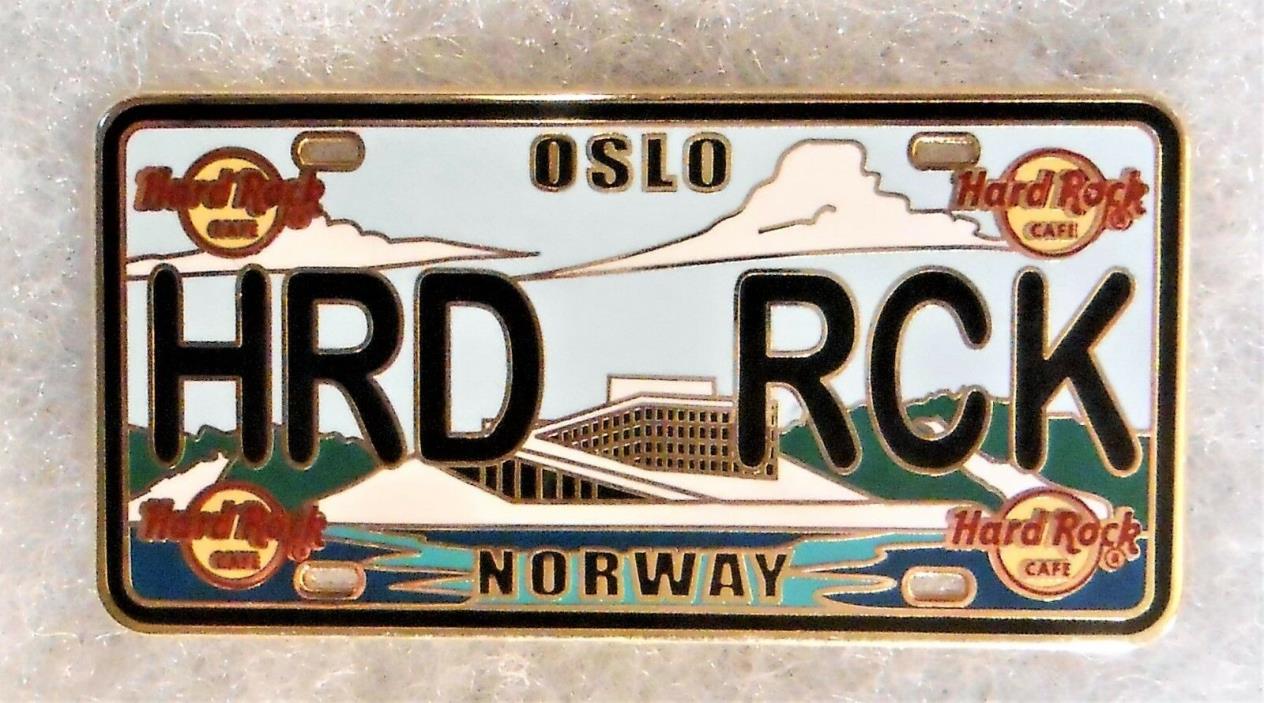 HARD ROCK CAFE OSLO NORWAY LICENSE PLATE SERIES PIN # 84049