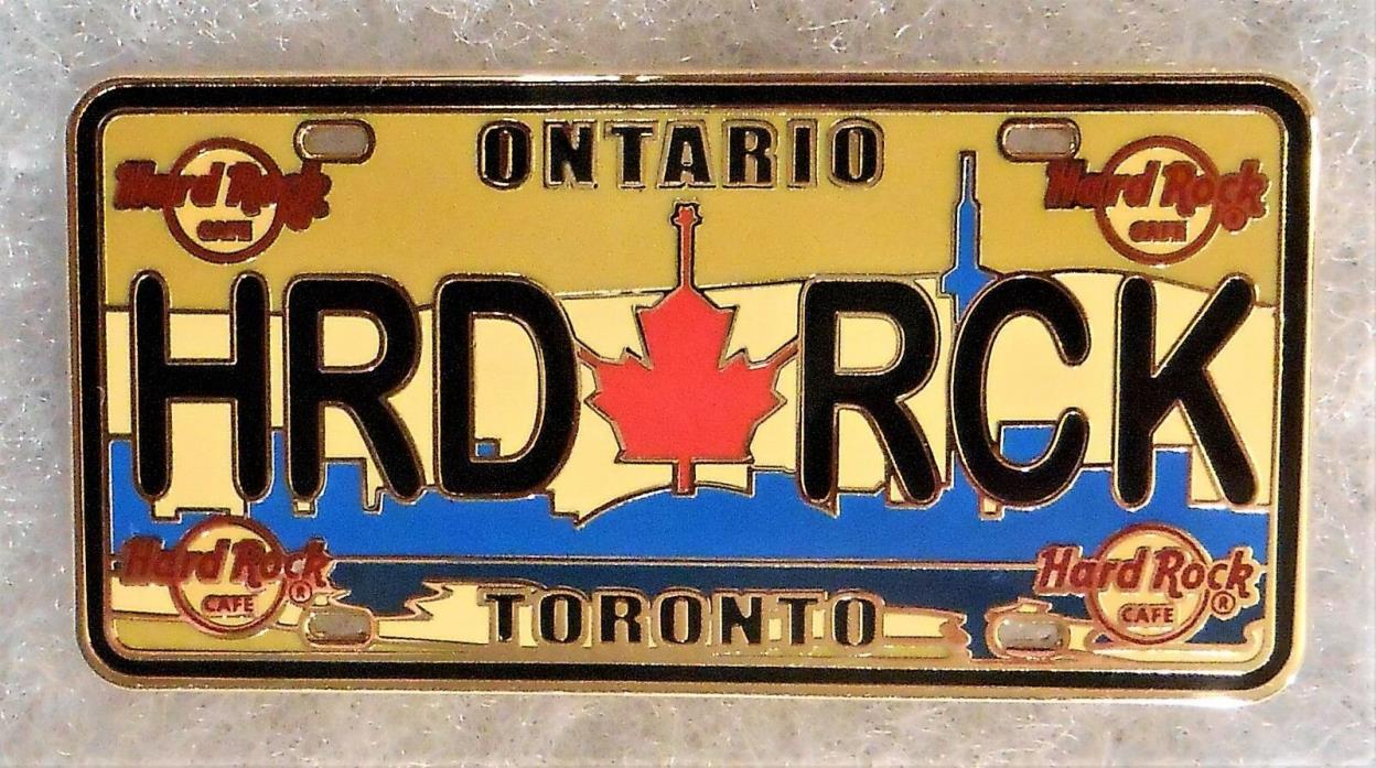 HARD ROCK CAFE TORONTO ONTARIO CANADA LICENSE PLATE SERIES PIN # 84943
