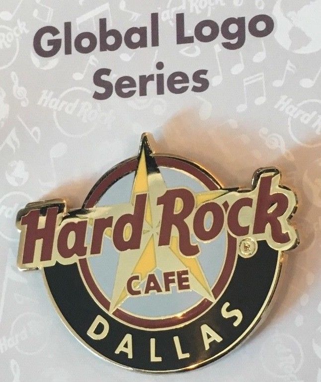 Hard Rock Cafe Pin Dallas GLOBAL LOGO SERIES Texas Lone Star State city classic