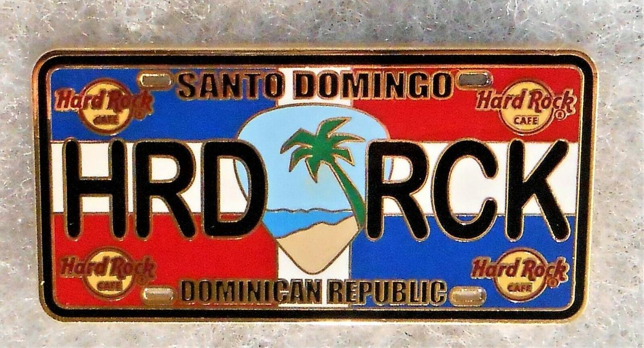 HARD ROCK CAFE SANTO DOMINGO DOMINICAN REPUBLIC LICENSE PLATE SERIES PIN # 85229