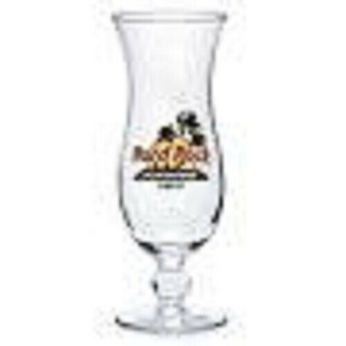HARD ROCK CAFE key west  HURRICANE BAR GLASS --9 +1/4 tall