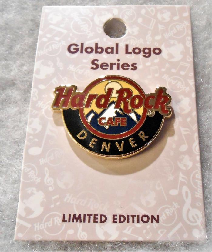 HARD ROCK CAFE DENVER LIMITED EDITION GLOBAL LOGO SERIES PIN # 100077