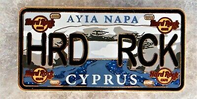 HARD ROCK CAFE AYIA NAPA CYPRUS LICENSE PLATE SERIES PIN # 99592