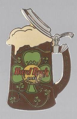 HRC ST. PATRICK'S DAY DENVER 2001 BEER STEIN HARD ROCK CAFE PIN 400 LTD