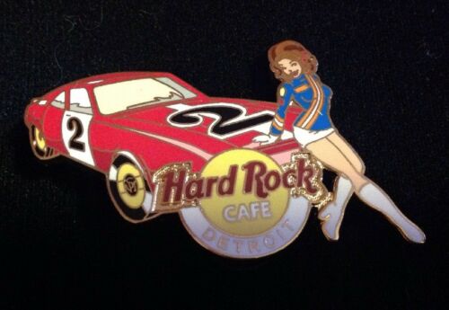 Detroit Hard Rock Cafe Car And Girl Pin