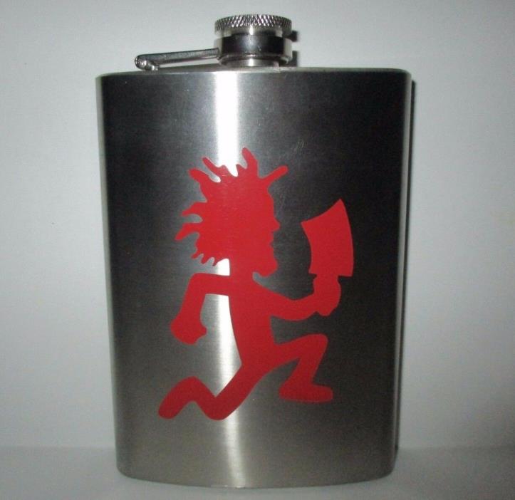 Insane Clown Posse Official ICP Hatchetman Stainless Steel 8 oz Flask