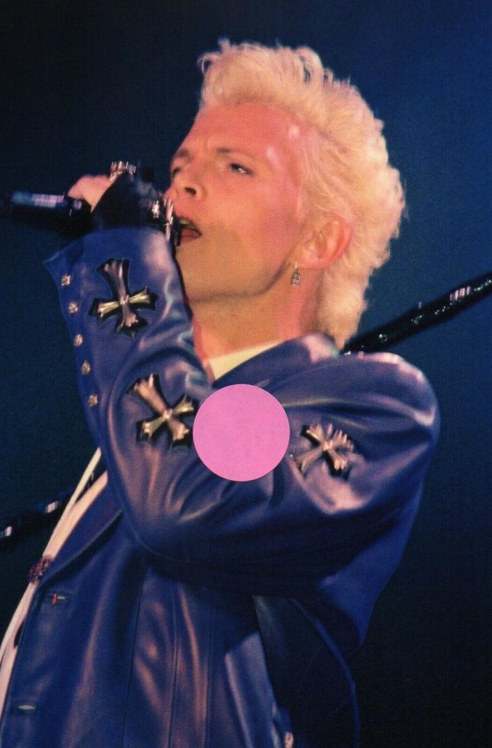 BILLY IDOL 12 - 4X6 COLOR CONCERT PHOTO SET #3AA
