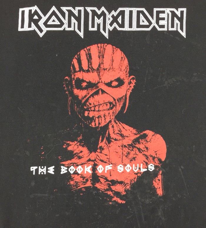 Iron Maiden T-Shirt Book Of Souls Logo Tour Graphic Concert Heavy Metal Size XL