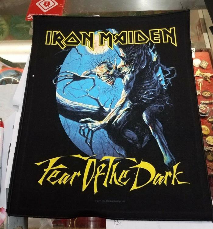 IRON MAIDEN BACK PATCH NEW RARE COLLECTABLE WOVEN ENGLISH IMPORT BACKPATCH