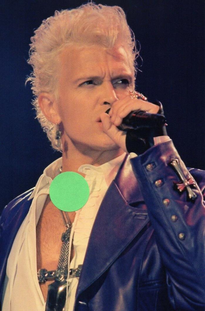 BILLY IDOL 10 - 4X6 COLOR CONCERT PHOTO SET #2AA