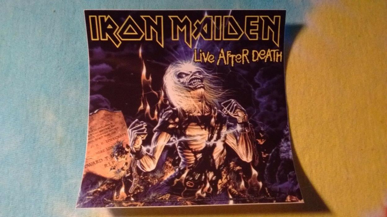 Iron Maiden Live After Death 3.75 x 4 Inch Sticker