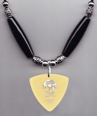Imagine Dragons Ben McKee Signature Clear Yellow Guitar Pick Necklace 2013 Tour
