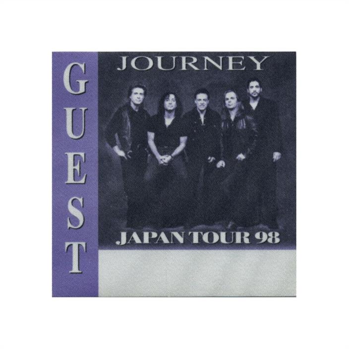 Journey authentic 1998 Japan Tour satin Backstage Pass guest purple