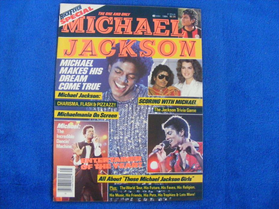 Michael Jackson 1984 Rock Fever Special magazine. Rare!  GOOD condition.