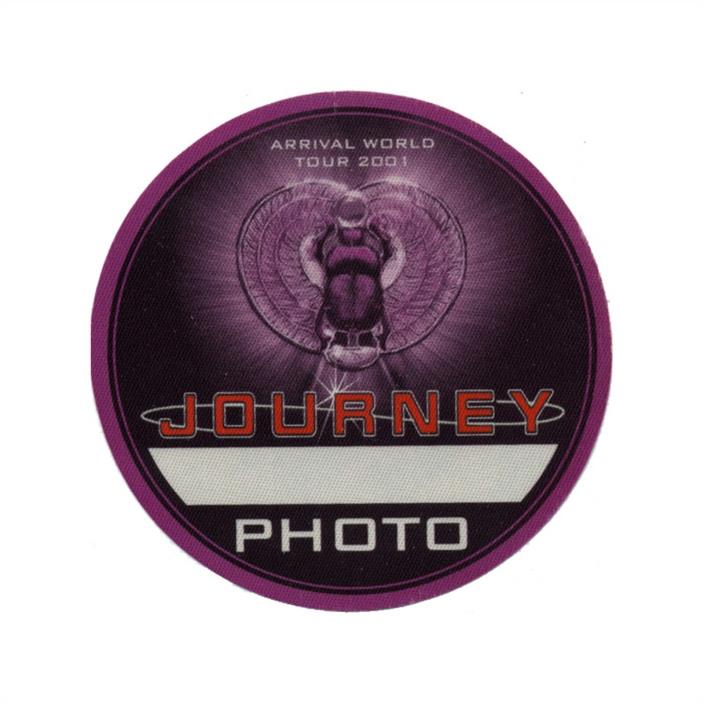 Journey authentic 2001 Arrival Tour satin Backstage Pass photo purple