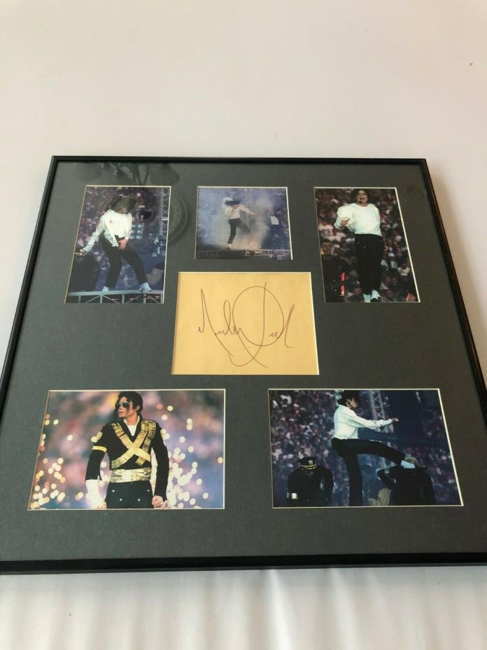 Michael Jackson Displayed Autograph