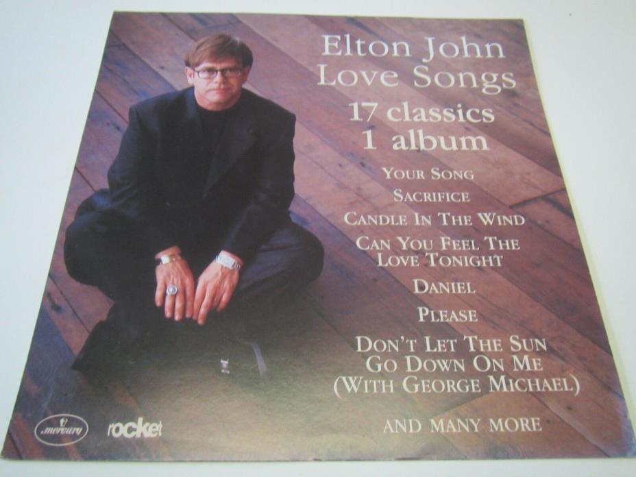 ELTON JOHN LOVE SONGS 17 CLASSICS 1 ALBUM PROMO ROCKET 12