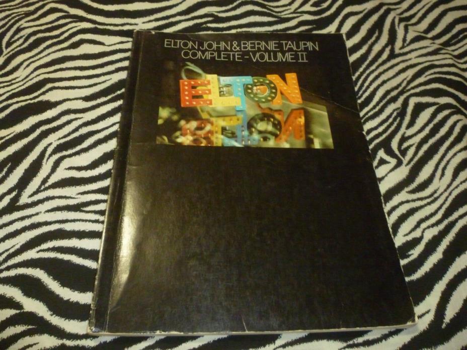 Elton John Vintage Sheet Music Book - Used Condition