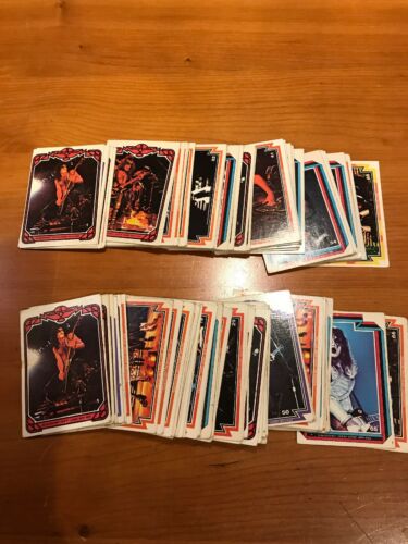 1978 Kiss Cards Series 1 Card Lot, 89 Cards, Worn, But Cheap. See Photos. 1