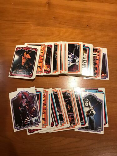 1978 Kiss Cards Series 1  Complete Set Cards 1-66 Worn, But Cheap. See Photos. 1