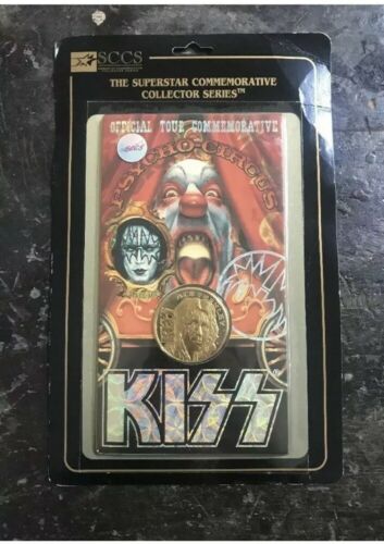 Ace Frehley Kiss Gold Plated Coin Psycho Circus Ltd Edition 1998-1999 Tour NOS