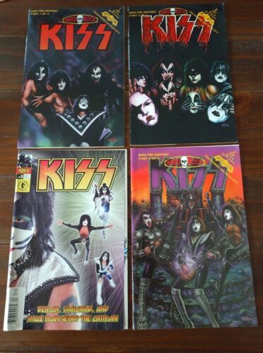 Lot of 4 KISS comics Hard Rock part #1 #2 #3 plus 1 Dark Horse comic