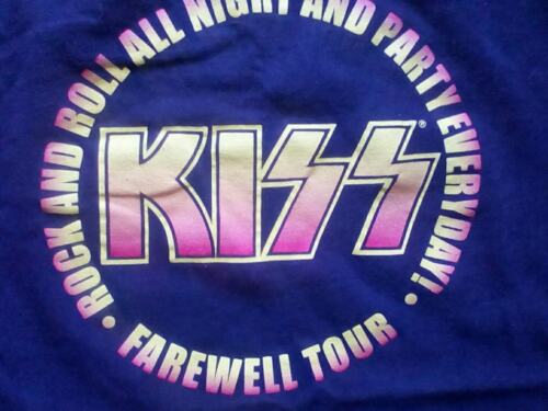 kiss band t shirt, rock and roll all night party ever day /farewell Tour 2000