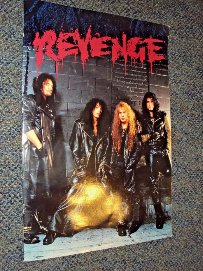 KISS - REVENGE - 1992 Tour Book Program RARE Gene Simmons Paul Stanley Aucoin