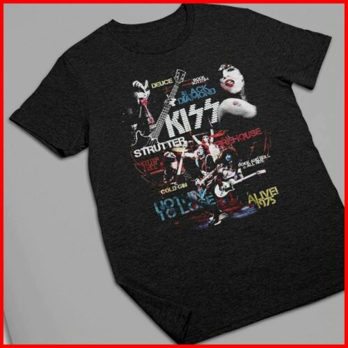 Kiss Best Of Albums Rock N Roll Graphic Fan Band Music T-Shirt Band Heavy Metal