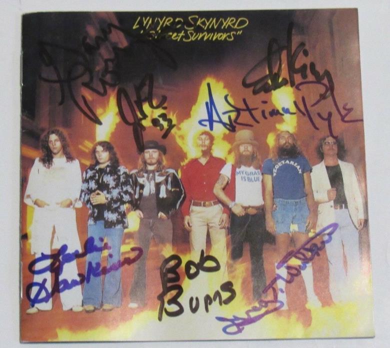 Lynyrd Skynyrd Signed Street Survivors CD X7 Ed King Rossington Burns Pyle JVZ+2