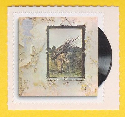LED ZEPPELIN IV Classic Album Covers STAMP ROCK & ROLL MUSICIANS UNUSED POSTAGE
