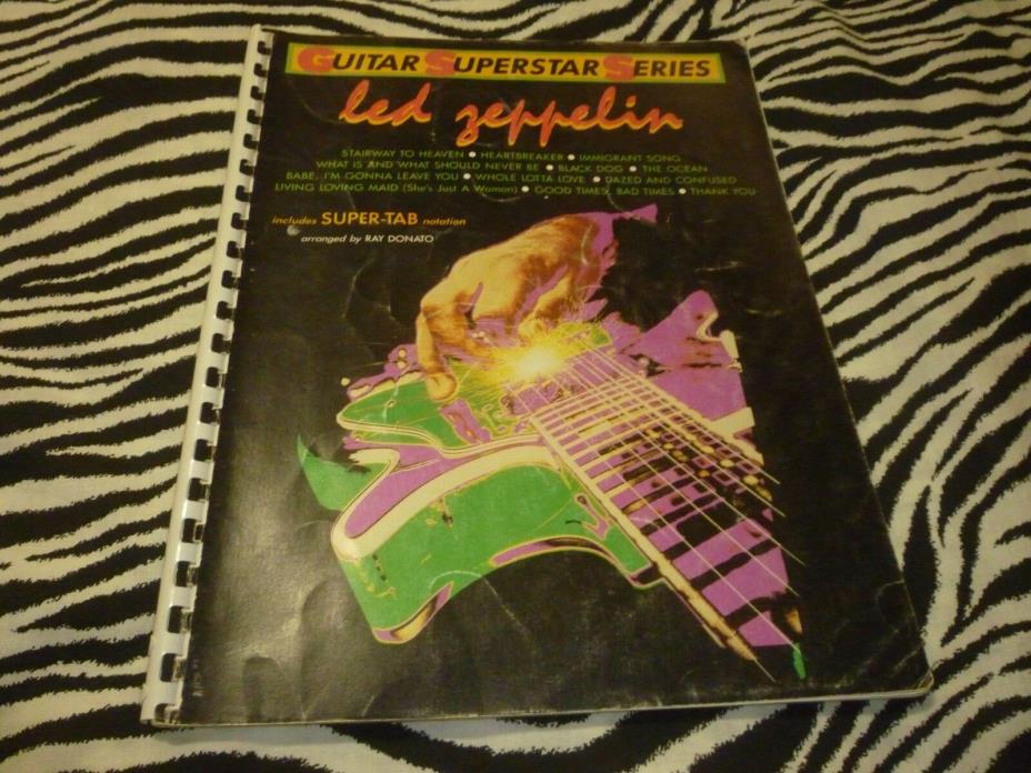 Led Zeppelin Vintage 1986 Sheet Music Book - Used