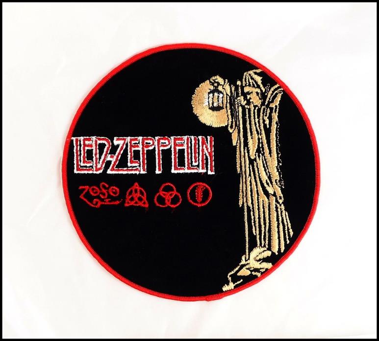 LED ZEPPELIN Vintage 80's Iron-On Patch The Hermit Jimmy Page Robert Plant