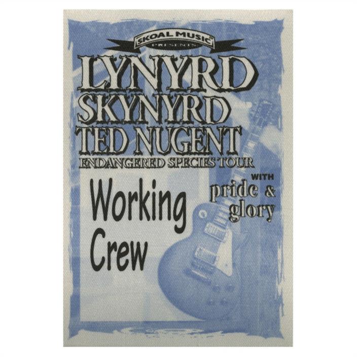 Lynyrd Skynyrd Blue Working 1994 Backstage Pass