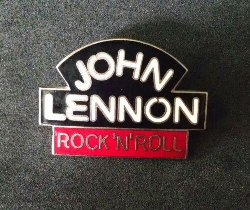 John Lennon Original 1975 Rock 'N' Roll Album Cloisonne' Enamel Button Pin