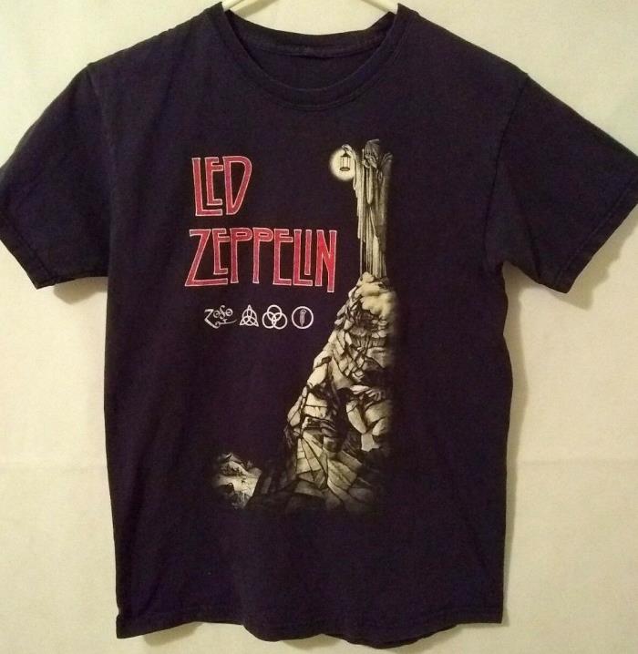 Vintage Led Zeppelin Stairway To Heaven Zoso Rock Tour T-Shirt Small RARE womens