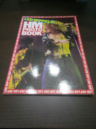 Vintage Led Zeppelin Hm Photo Book By Omnibus Press Jimmy Page Robert Plant