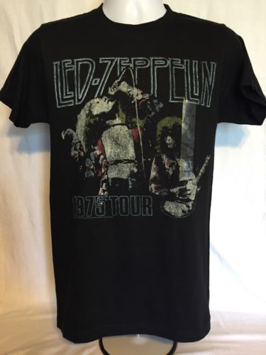 Led Zeppelin Tshirt Concert Replica 1975 Tour Size Small