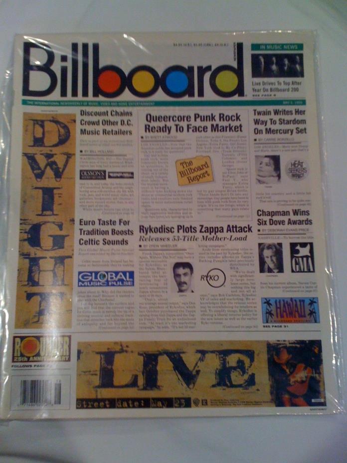 Billboard Magazine May 6, 1995 LIVE Kowalczyk Zappa Queercore