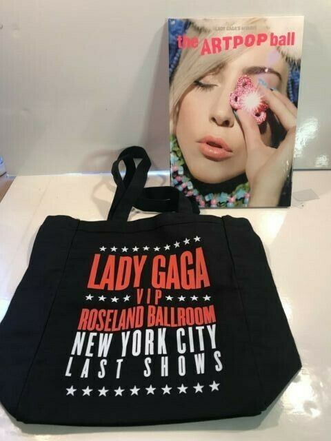 Lady Gaga VIP Roseland Canvas tote bag & Programs