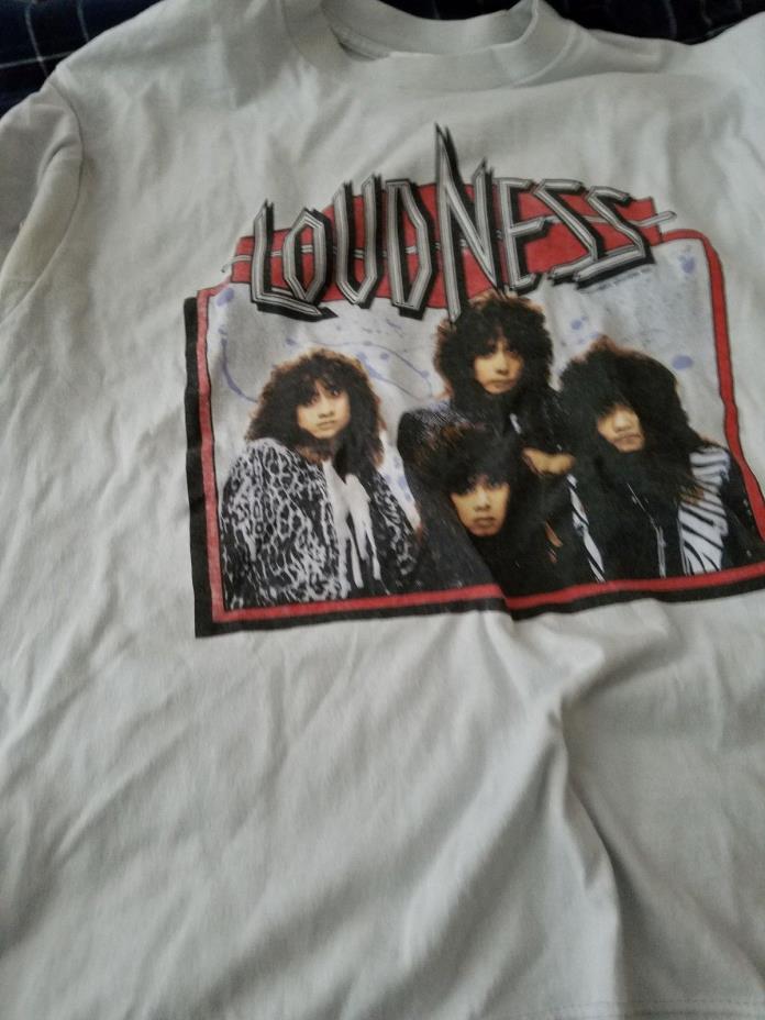 LOUDNESS -  1987 Hurricane Eyes Tour T-Shirt original vintage RARE JAPAN