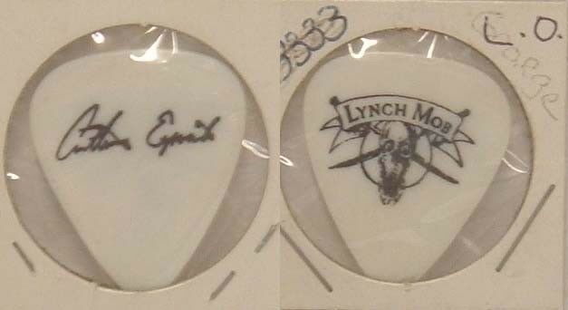 LYNCH MOB - OLD ANTHONY ESPOSITO TOUR CONCERT GUITAR PICK  ***LAST ONE***