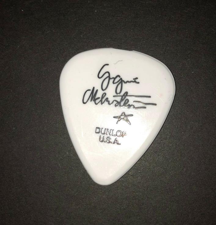 YNGWIE MALMSTEEN WHITE GUITAR PICK FROM GENERATION AXE TOUR 2018