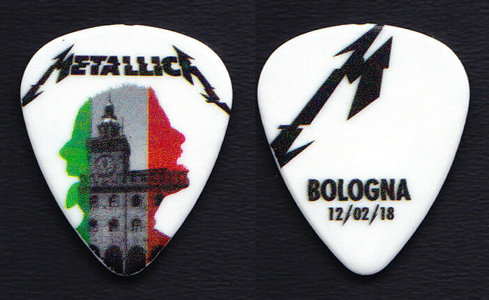 Metallica James Hetfield Bologna Italy 2/12/18 Guitar Pick 2018 WorldWired Tour