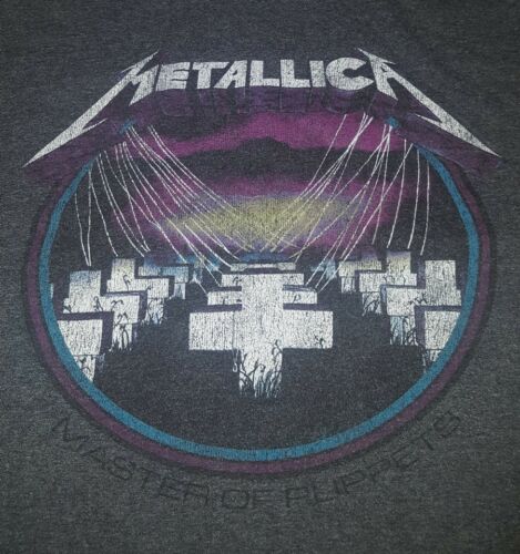 Metallica t shirt master of puppets large for men
