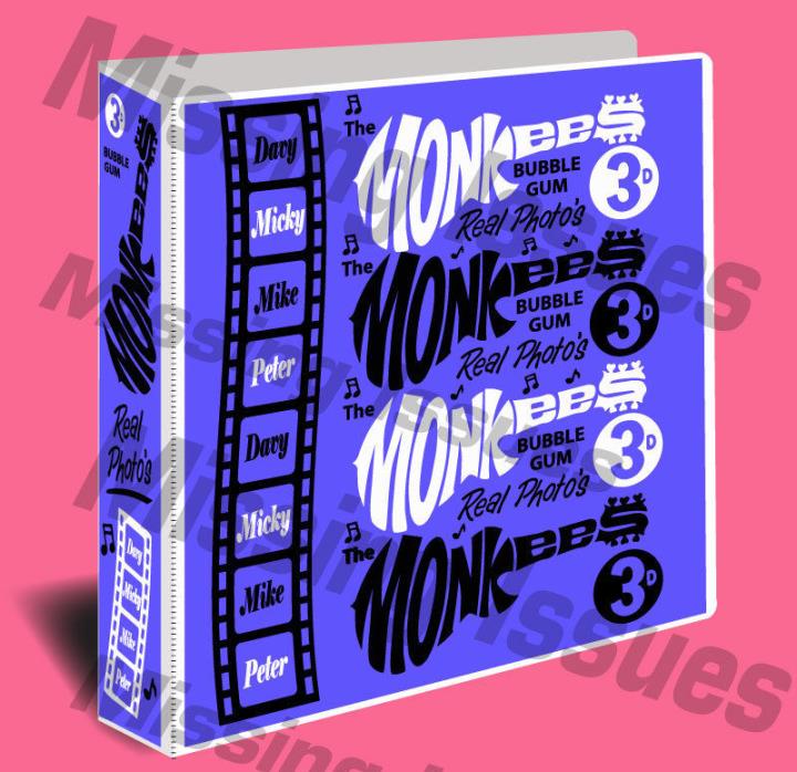 The MONKEES Photo Album Trading Card 3-Ring Binder! 5 DIFFERENT COLORS