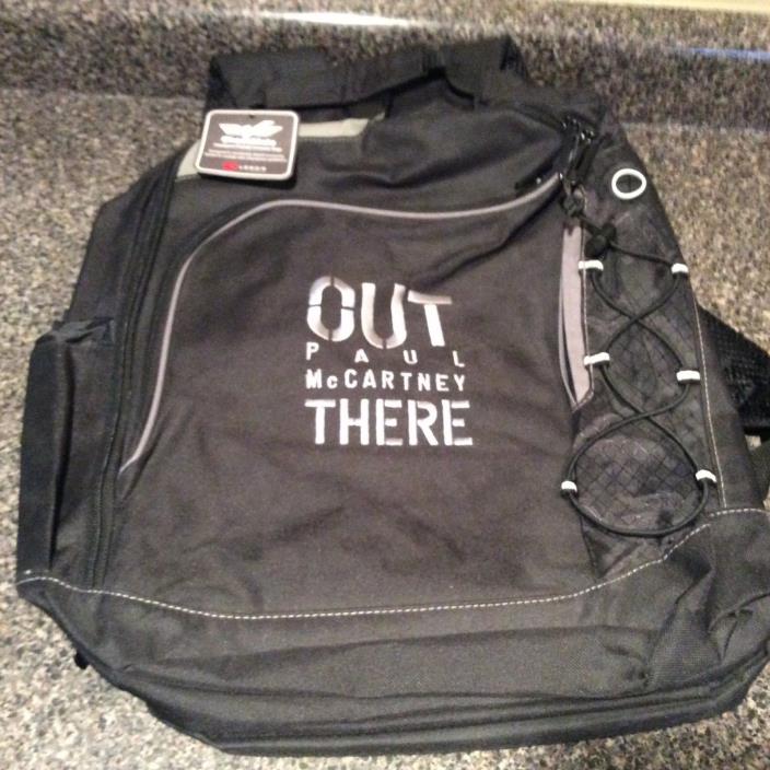 Paul McCartney OUT THERE Tour Backpack Computer Case Checkmate Leeds NWT BEATLES