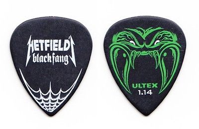 Metallica James Hetfield Black Fang 1.14 mm Guitar Pick 2010 Tour