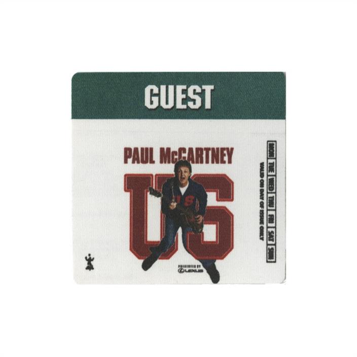 Paul McCartney Green Guest Backstage Pass 2005
