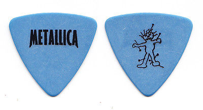Metallica Jason Newsted Voodoo Doll Blue Bass Guitar Pick - 1998 Tour